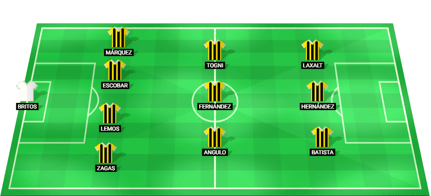 Once inicial previsto de Peñarol ante Corinthians en Neo Química Arena