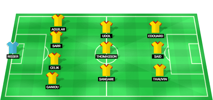 Alineación probable del Lens para la final de la Coupe de France 2026