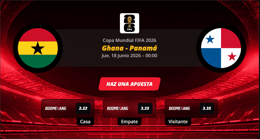 Pronóstico Ghana Panamá Copa Mundial FIFA 2026