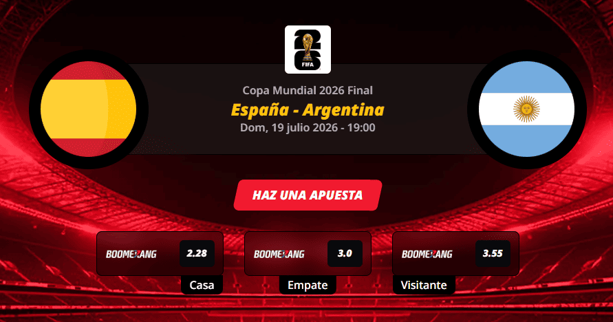 Pronóstico del partido para el España vs Argentina partido de la Copa Mundial 2026