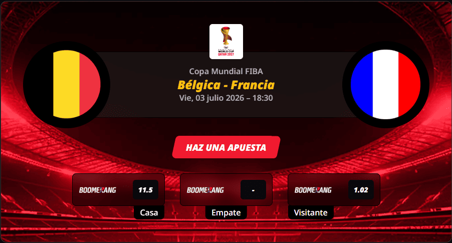 Pronóstico del partido para el Bélgica vs Francia partido de Clasificatorias Copa Mundial 2026