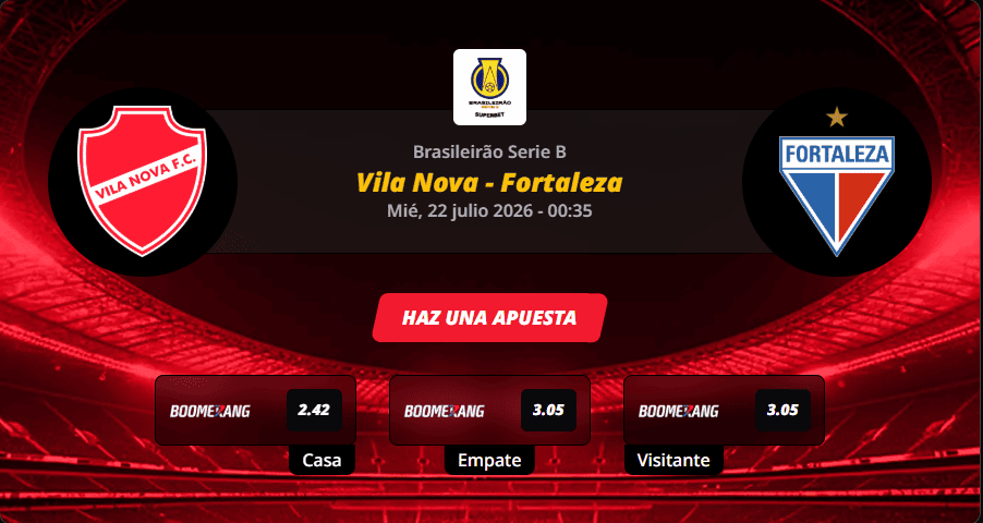 Pronóstico Vila Nova vs Fortaleza Serie B