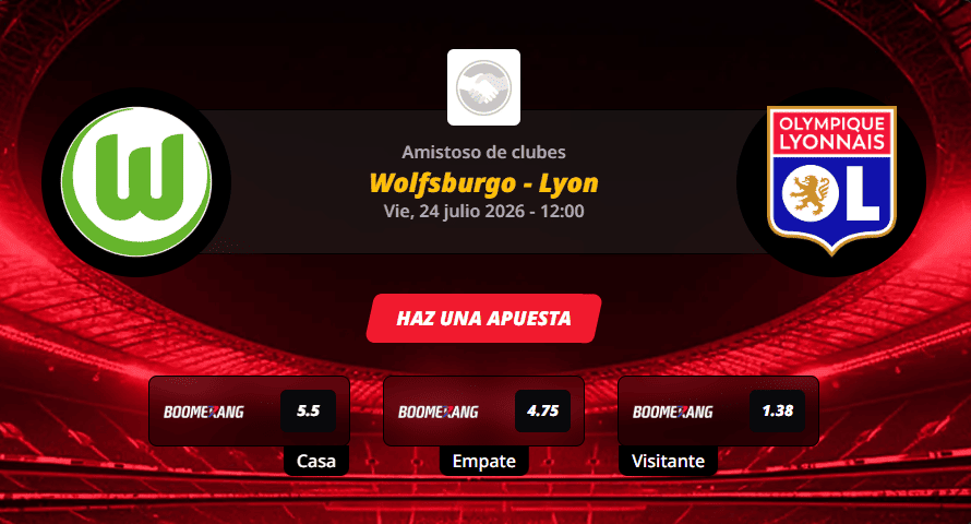 Pronóstico del partido para el Wolfsburgo vs Lyon partido de un amistoso de clubes